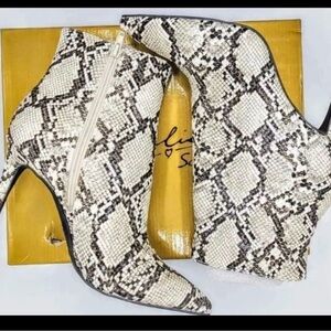 THALIA SODI Snakeskin Ankle Boots